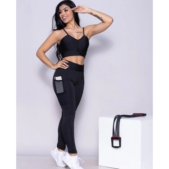 Legging Fitness com Bolso: Conforto e Funcionalidade para seus Treinos! Cod.: 225