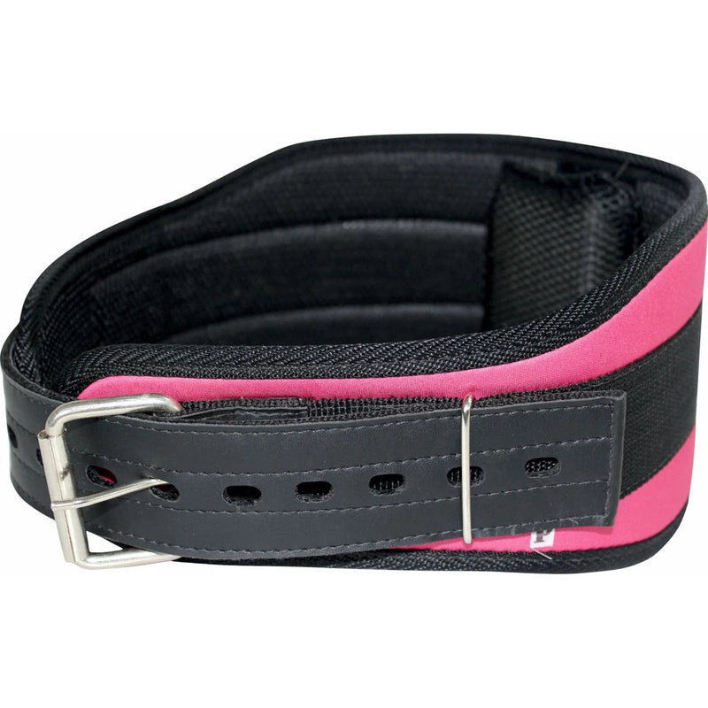 Cinturão de Musculação Rosa com Fivela: Estilo e Suporte para sua Lombar! Cod.: 180