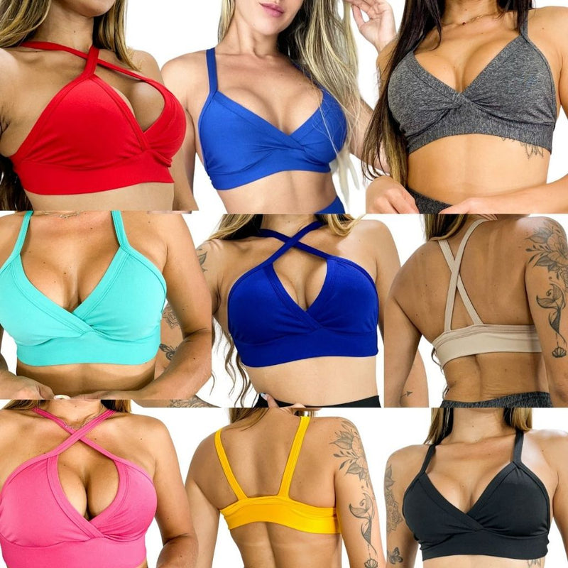 Compre 1 e Leve 3  - Tops Fitness Academia Com Forro Confortável Estampas e Cores Diversas