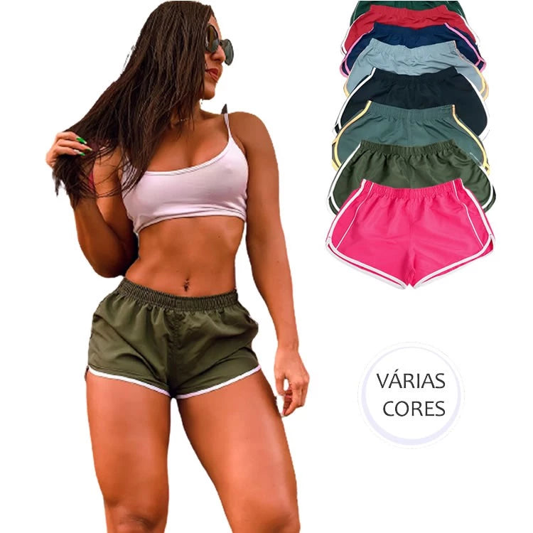 Estilo em Todas as Cores: Shorts Femininos em Microfibra para Academia, Praia e Corrida!" Cod.:280