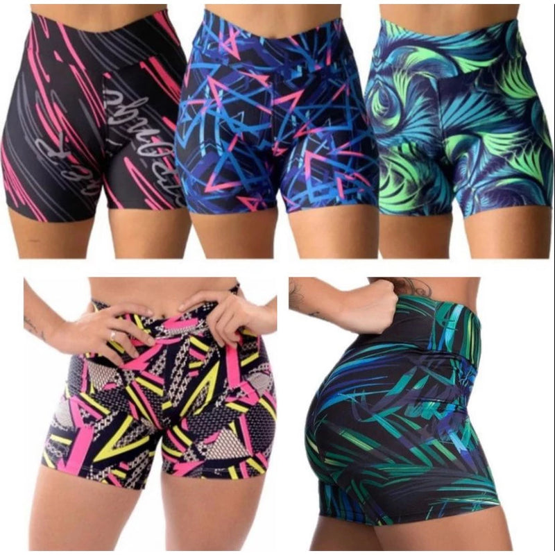 5 Shorts Curto de Academia para Mulheres Fitness! Cod.:264