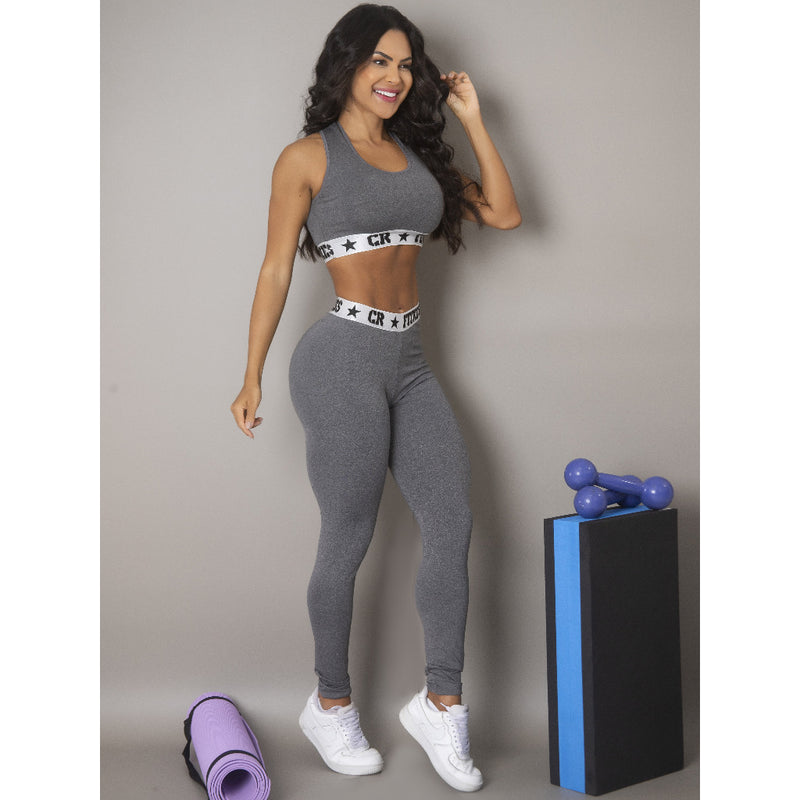 KIT Compre 1 e Leve 3 - Conjunto Academia Topper e Legging Cintura Alta - Incrível!