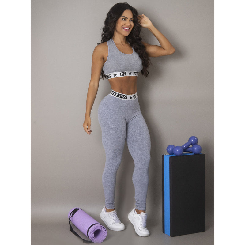 KIT Compre 1 e Leve 3 - Conjunto Academia Topper e Legging Cintura Alta - Incrível!