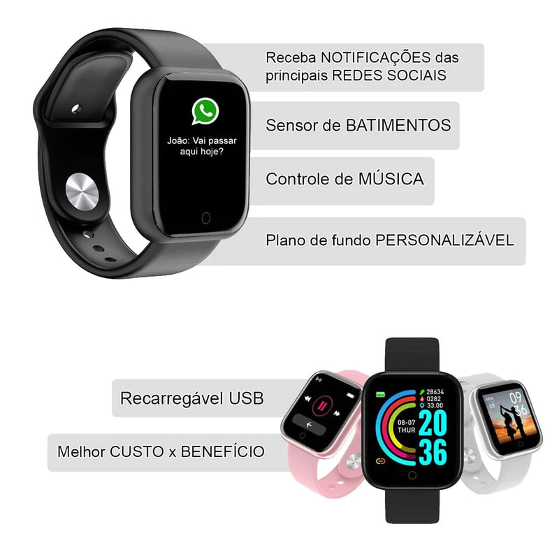 Relógio Smartwatch: Perfeito para Academia e Prática de Esportes Cod.: 203