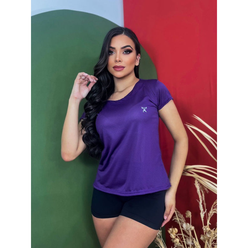 Kit com 3 Camisetas Femininas Dry Fit para Academia e Caminhada! Cod.: 333