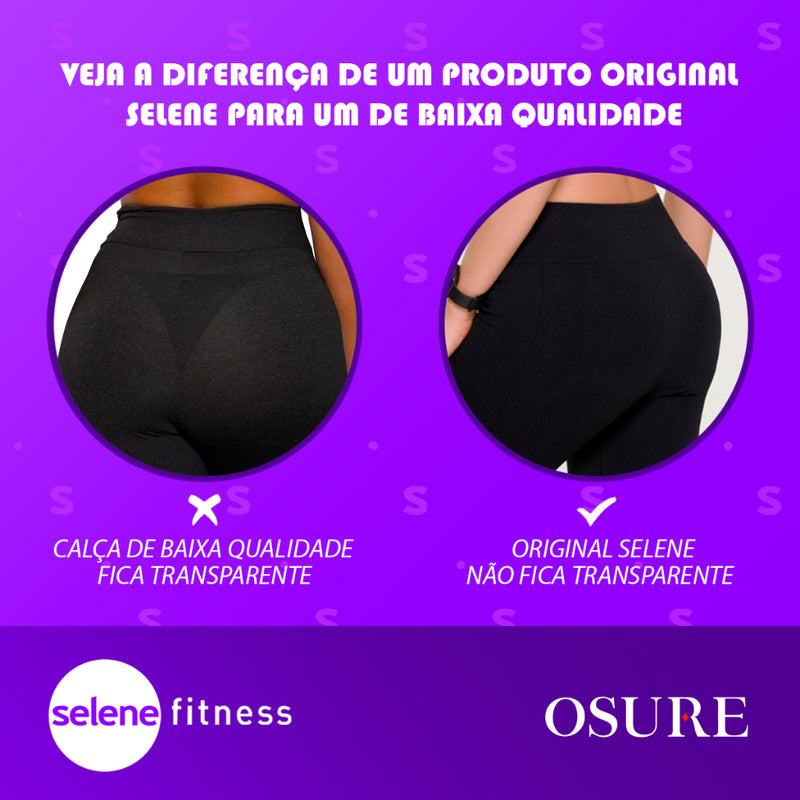 Calça Legging Selene Feminina Sem Transparência e Sem Costura! Ideal para Academia e Fitness! Cod.: 326