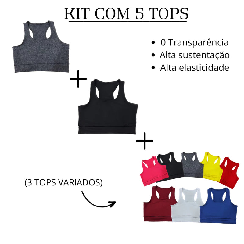 Kit com 6 Tops Nadador: Estilo e Desempenho para seus Treinos! Cod.:237