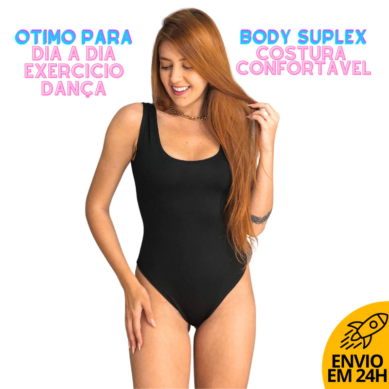 Body Feminino Adulto Preto  Conforto e Estilo para Todas as Ocasiões Cod.: 104