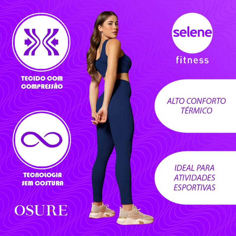 Calça Legging Selene Feminina Sem Transparência e Sem Costura! Ideal para Academia e Fitness! Cod.: 326