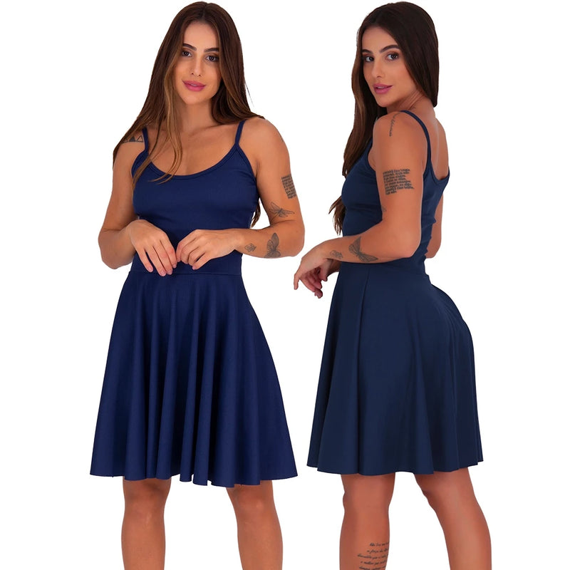 Vestido Feminino Godê Ribana Rodado: Moda Feminina em Destaque! cod. 169