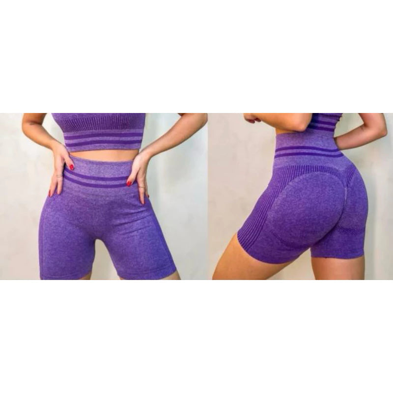 Shorts Fitness Feminino de Cintura Alta que Levanta o Bumbum para Academia e Corridas! Cod.:286