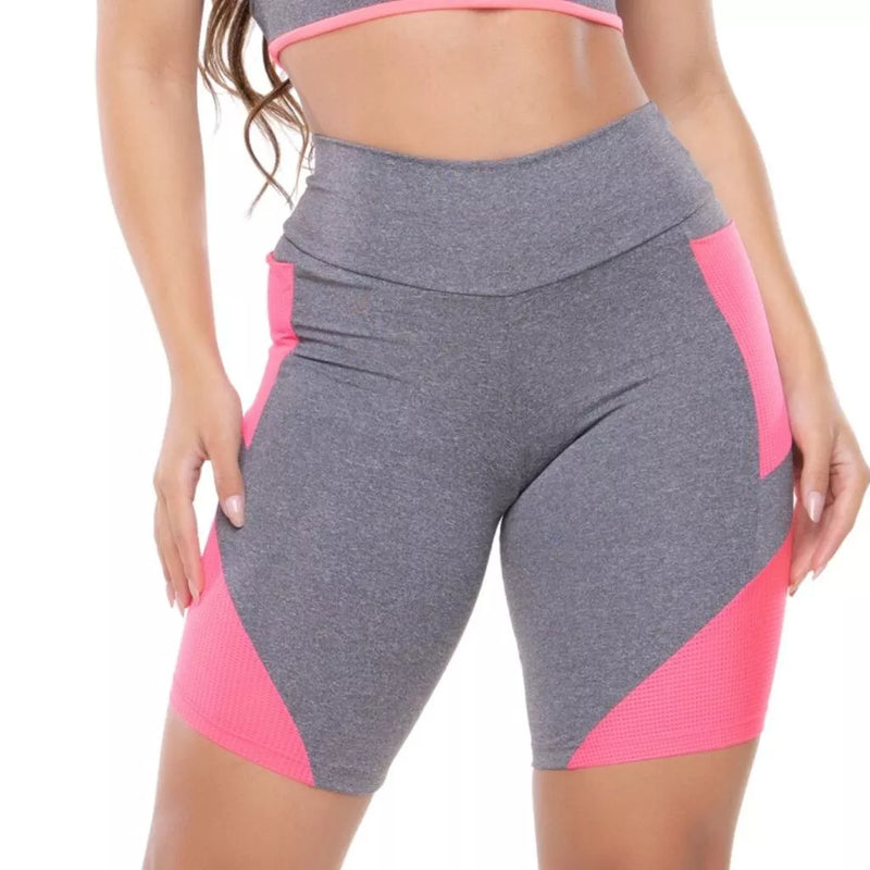 Short Feminino Perfeito para Academia, Fitness e Crossfit, com Cintura Alta e Bolsos! Cod.:272