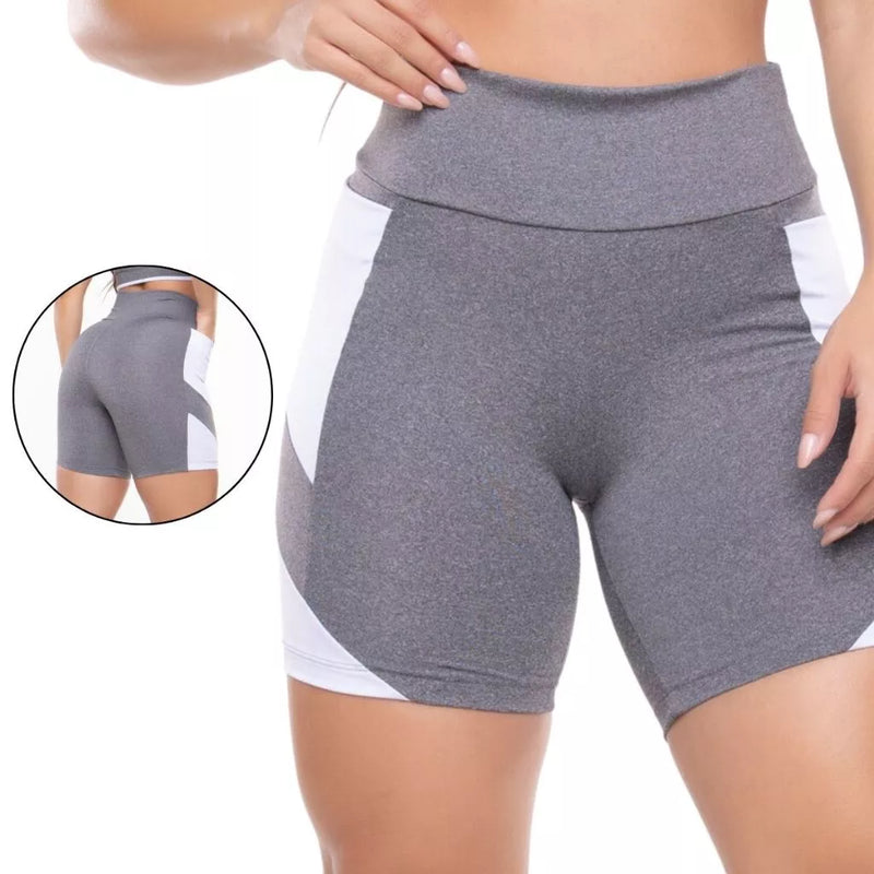 Short Feminino Perfeito para Academia, Fitness e Crossfit, com Cintura Alta e Bolsos! Cod.:272