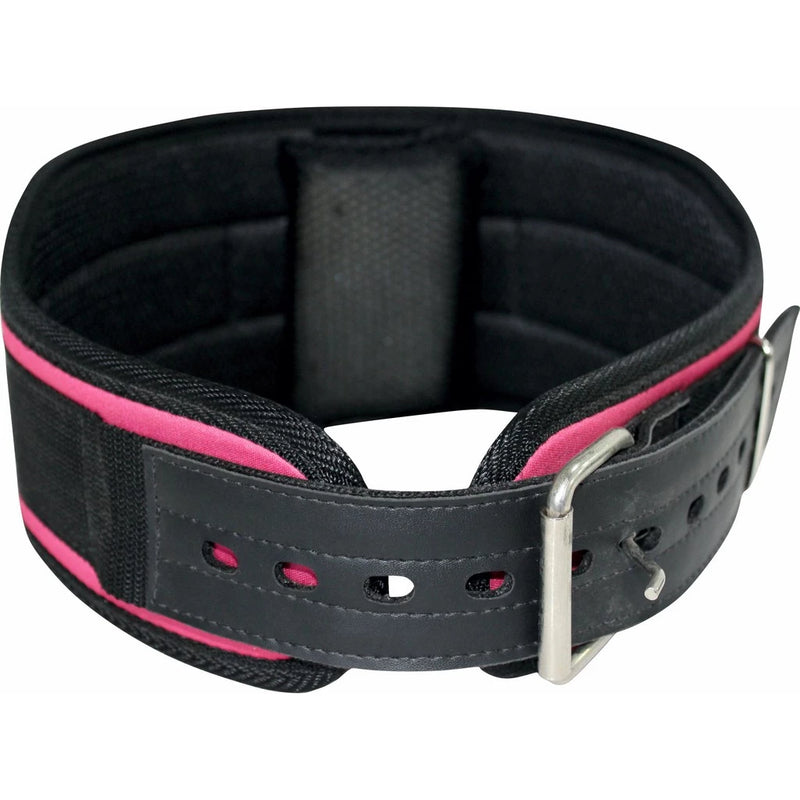 Cinturão de Musculação Rosa com Fivela: Estilo e Suporte para sua Lombar! Cod.: 180