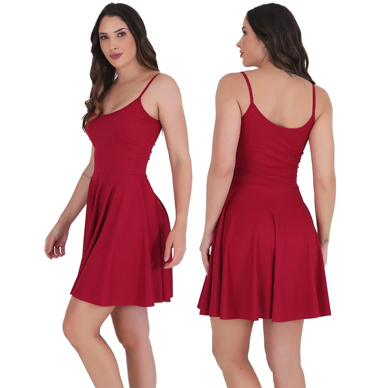 Vestido Feminino Godê Ribana Rodado: Moda Feminina em Destaque! cod. 169