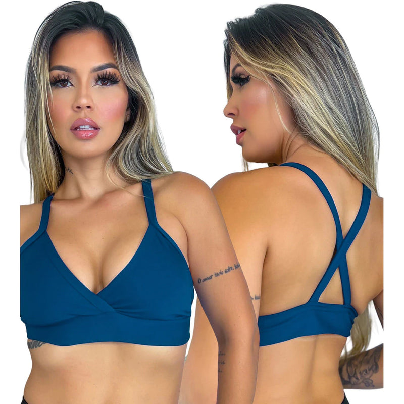 Conforto e Estilo em Cada Movimento - Top Fitness Feminino com Forro para Academia Cod.:241